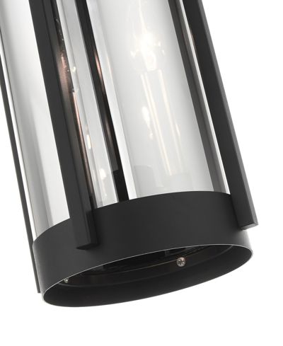Shop Livex Sheridan 2 Light Outdoor Pendant Lantern In Black