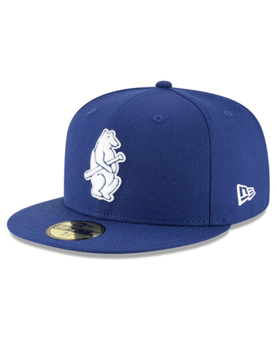 New Era Royal Chicago Cubs Cooperstown Collection Wool 59fifty Fitted Hat In Royal