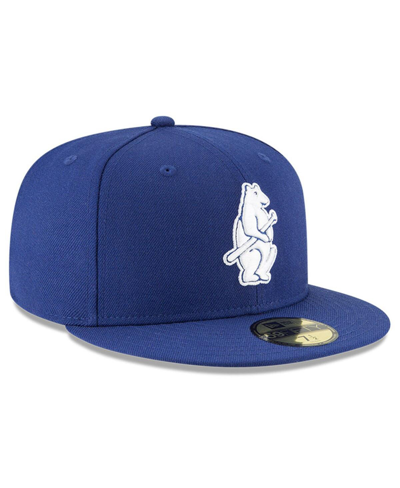 New Era Royal Chicago Cubs Cooperstown Collection Wool 59fifty Fitted Hat In Royal