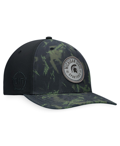 Top Of The World Black Michigan State Spartans Oht Military Appreciation Camo Render Flex Hat In Black