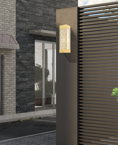 Livex Berkeley 2 Light Outdoor Ada Sconce In Satin Gold
