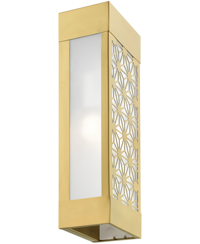 Livex Berkeley 2 Light Outdoor Ada Sconce In Satin Gold