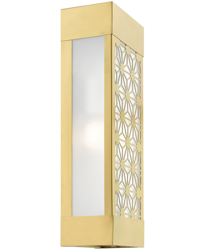 Livex Berkeley 2 Light Outdoor Ada Sconce In Satin Gold