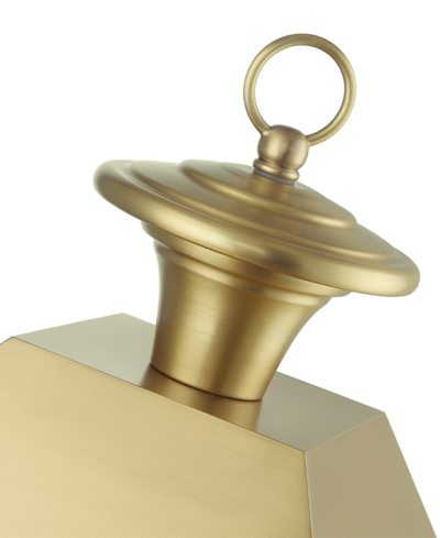 Livex Wentworth 4 Light Outdoor Extra Large Post Top Lantern In Natural Brass
