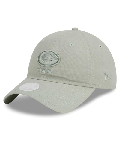 Shop New Era Women's  Green Green Bay Packers Color Pack 9twenty Adjustable Hat