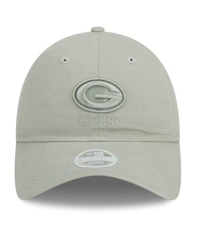 Shop New Era Women's  Green Green Bay Packers Color Pack 9twenty Adjustable Hat