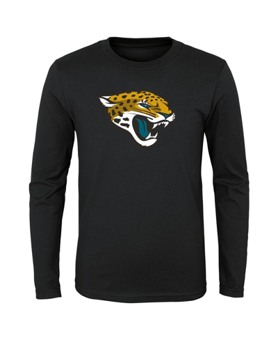 Shop Outerstuff Big Boys And Girls Black Jacksonville Jaguars Primary Logo Long Sleeve T-shirt