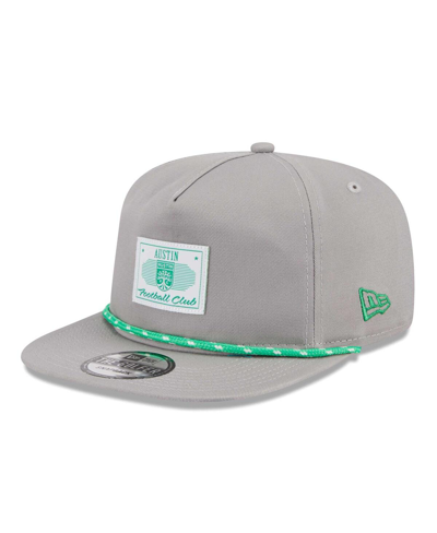 New Era Men's  Gray Austin Fc Established Patch 9forty A-frame Trucker Adjustable Hat In Gray