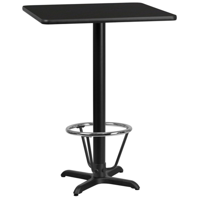 Shop Flash Furniture 24'' Square Black Laminate Table