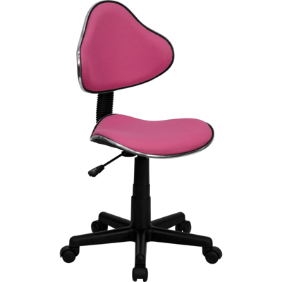 Shop Flash Furniture Pink Fabric Ergonomic Swivel Task Chair