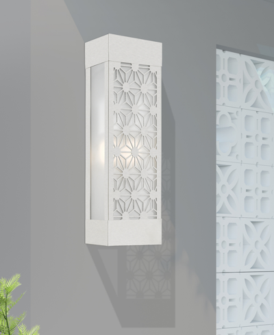 Livex Berkeley 2 Light Outdoor Ada Sconce In Brushed Nickel