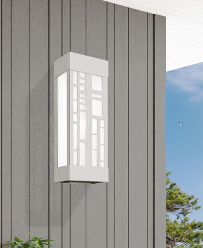 Livex Malmo 2 Light Outdoor Ada Sconce In Brushed Nickel