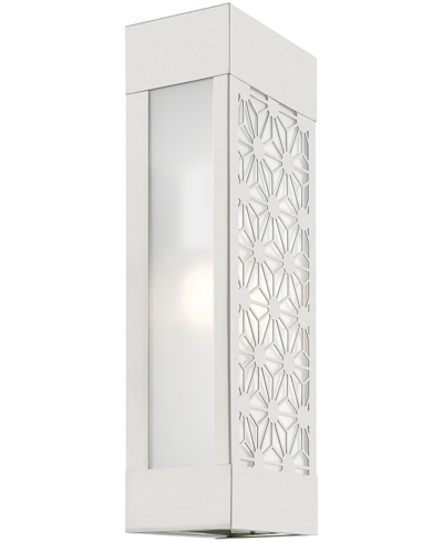 Livex Berkeley 2 Light Outdoor Ada Sconce In Brushed Nickel