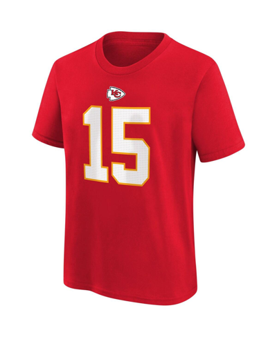 Nike Big Boys  Patrick Mahomes Red Kansas City Chiefs Player Name And Number T-shirt In Red