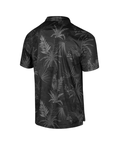 Colosseum Men's  Black Oregon State Beavers Palms Team Logo Polo Shirt In Black