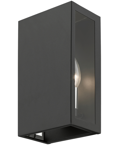 Shop Livex Winfield 2 Light Outdoor Ada Medium Sconce In Textured Black