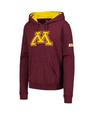 Stadium Athletic Women's Maroon Minnesota Golden Gophers Big Logo Pullover Hoodie In Maroon