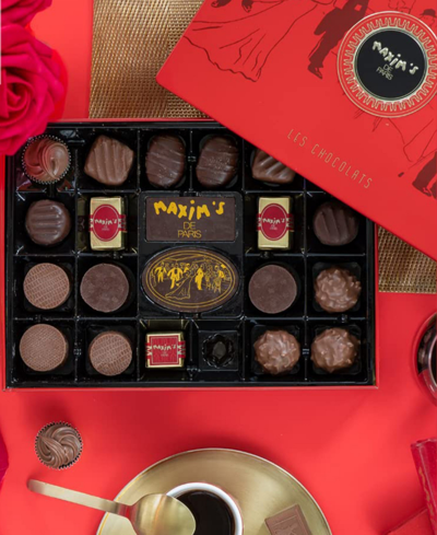 Maxim's De Paris Chocolate Assortment Paris Red Tin, 22 Pieces In No Color
