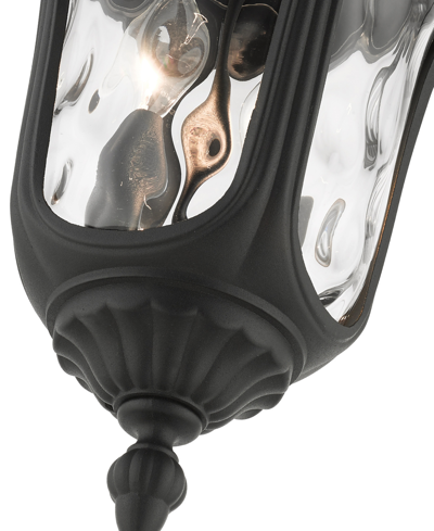 Shop Livex Oxford 2 Light Outdoor Ceiling Mount In Textured Black