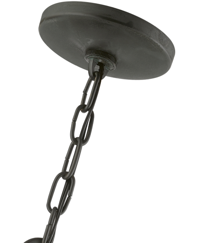 Livex Wentworth 3 Light Outdoor Large Pendant Lantern In Charcoal