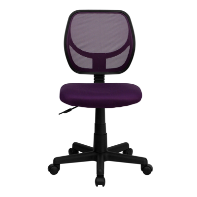 Shop Flash Furniture Mid-back Purple Mesh Swivel Task Chair