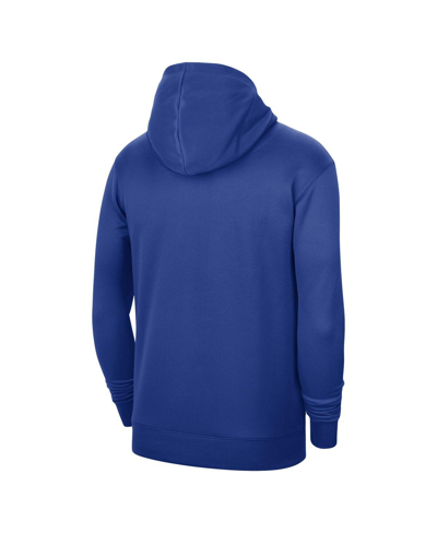 Nike Men's And Women's  Blue La Clippers 2023/24 Performance Spotlight On-court Practice Pullover Hoo In Blue