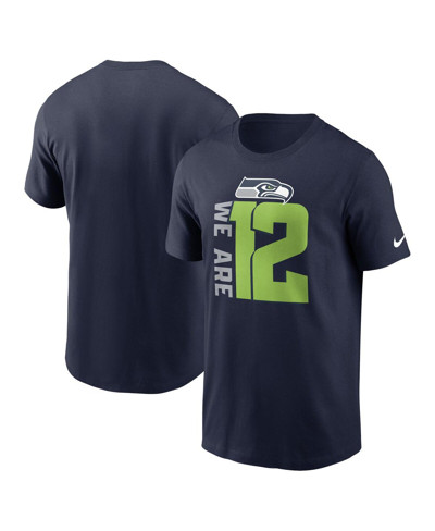 Shop Nike Men's  College Navy Seattle Seahawks Local Essential T-shirt