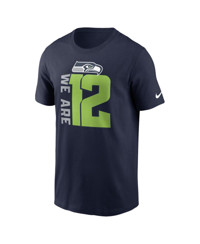 Shop Nike Men's  College Navy Seattle Seahawks Local Essential T-shirt