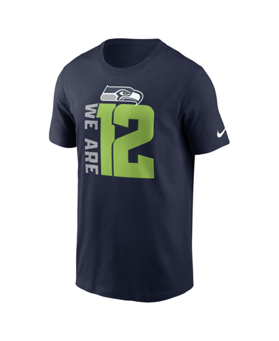 Nike College Navy Seattle Seahawks Local Essential T-shirt In Navy