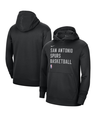 Shop Nike Men's And Women's  Black San Antonio Spurs 2023/24 Performance Spotlight On-court Practice Pullo