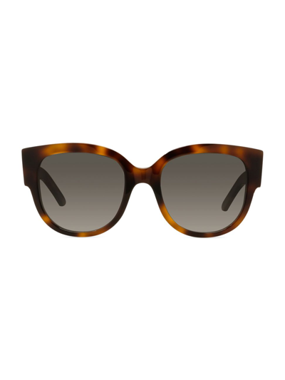 Shop Dior Women's Wil Bu 54mm Cat-eye Sunglasses In Blonde Havana