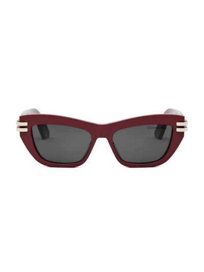 Shop Dior Women's C B2u 52mm Butterfly Sunglasses In Red