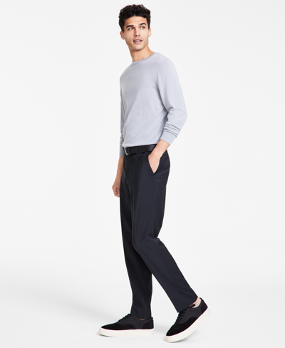 Shop Hugo By  Boss Men's Modern-fit Wool Charcoal Suit Pants In Dark Grey