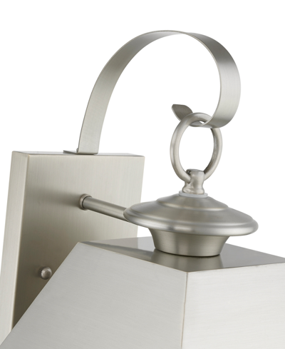Livex Wentworth 2 Light Outdoor Medium Wall Lantern In Brushed Nickel