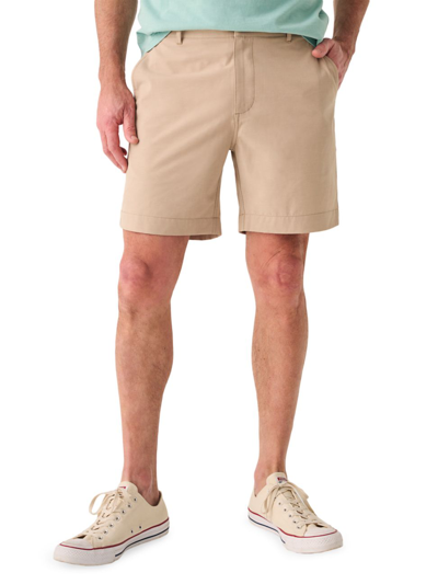Shop Faherty Men's 7-inch All Day Shorts In Khaki