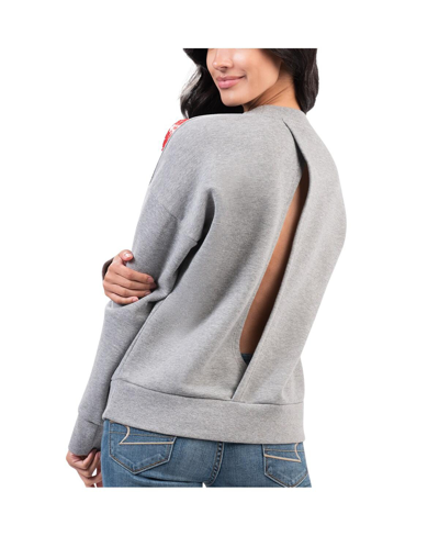 Shop G-iii 4her By Carl Banks Women's  Gray Washington Capitals Penalty Box Pullover Sweatshirt