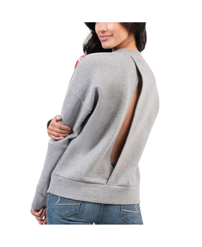 G-iii 4her By Carl Banks Gray Washington Capitals Penalty Box Pullover Sweatshirt In Gray
