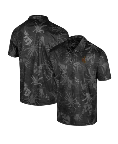 Shop Colosseum Men's  Black Wyoming Cowboys Palms Team Polo Shirt