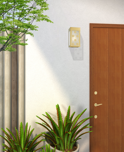 Livex Berkeley 1 Light Outdoor Ada Small Sconce In Satin Gold