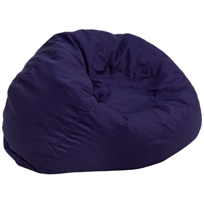 Shop Flash Furniture Oversized Solid Navy Blue Bean Bag Chair