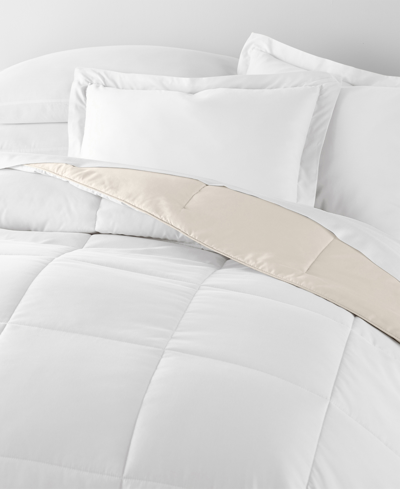 Ienjoy Home All Season Lightweight Down Alternative Reversible 3-pc. Comforter Set, Full/queen In Black,fog