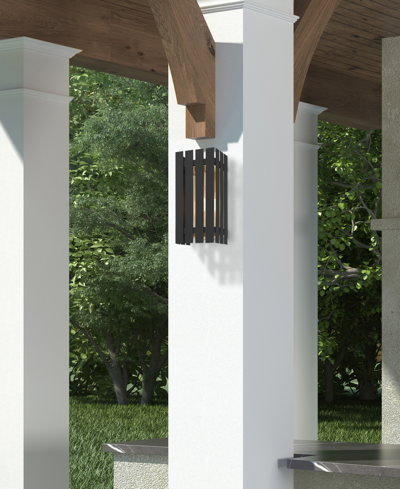 Livex Greenwick 1 Light Outdoor Wall Lantern In Black With Satin Brass