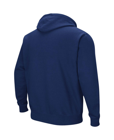 Colosseum Men's  Navy Ole Miss Rebels Big And Tall Arch And Logo 2.0 Pullover Hoodie In Navy