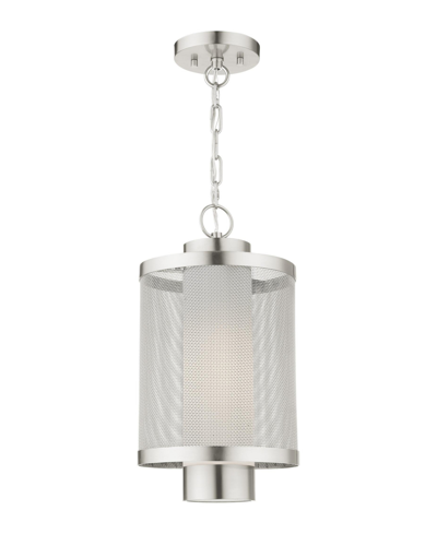 Livex Nottingham 1 Light Pendant In Brushed Nickel