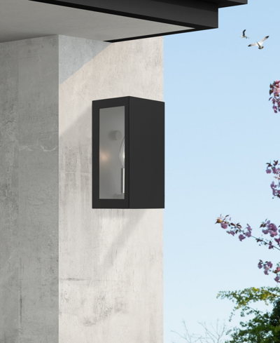 Livex Winfield 1 Light Outdoor Ada Small Sconce In Textured Black