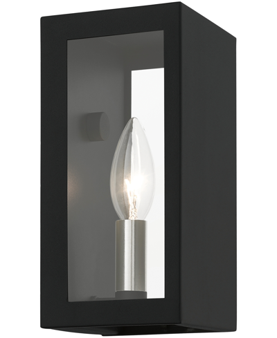 Livex Winfield 1 Light Outdoor Ada Small Sconce In Textured Black