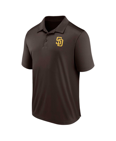 Shop Fanatics Men's  Brown San Diego Padres Logo Polo Shirt