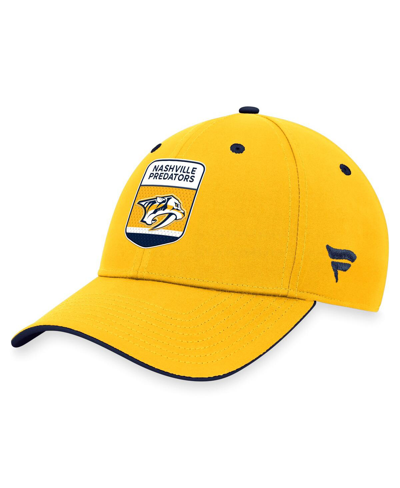 Shop Fanatics Men's  Gold Nashville Predators 2023 Nhl Draft Flex Hat