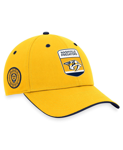 Shop Fanatics Men's  Gold Nashville Predators 2023 Nhl Draft Flex Hat