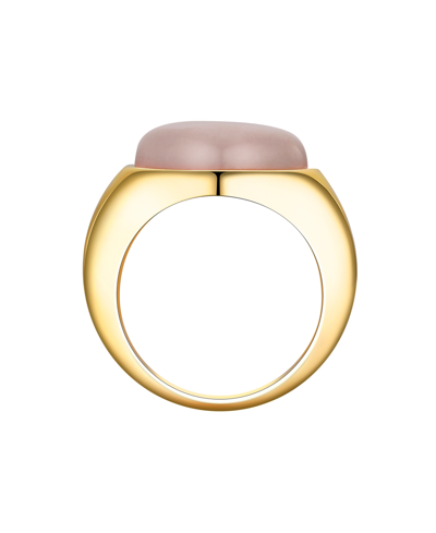 Shop Unwritten Rose Quartz Heart Ring In Gold